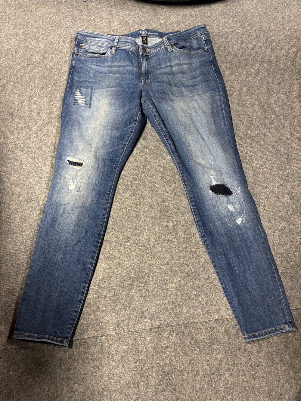 GAP Distressed Blue Women's Jeggings
